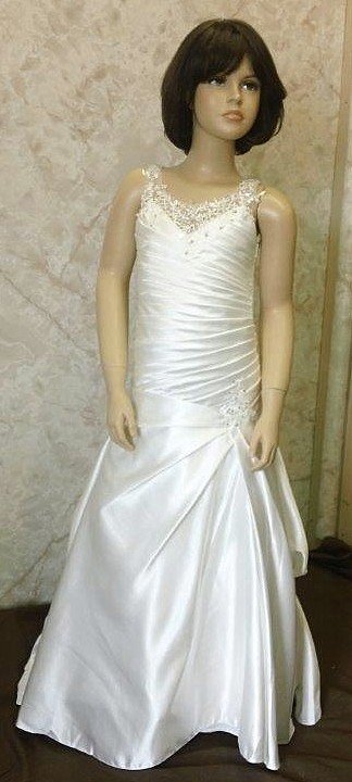 mermaid style flower girl dresses